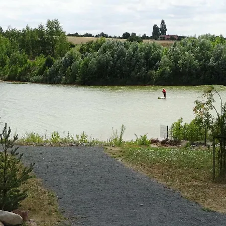 Feriendomizil Am Stoermthaler See, Lagovida, Leipziger Neuseenland, Grosspoesna, Privatstrand Lejlighed