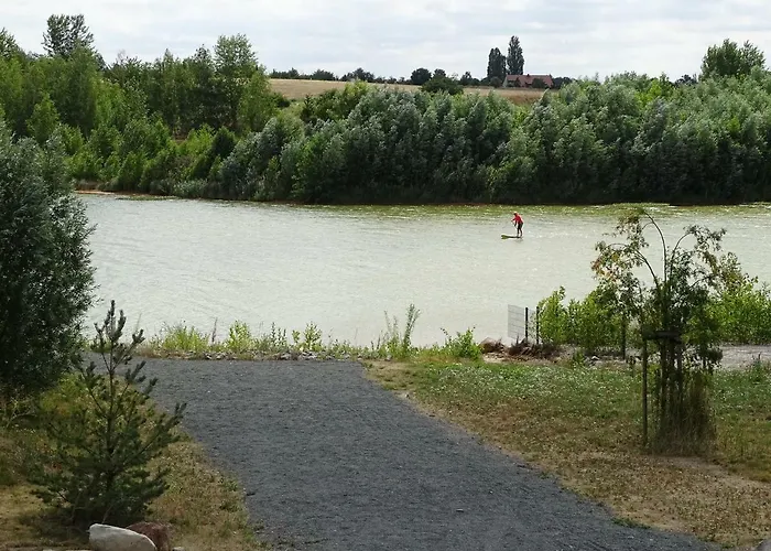 Feriendomizil Am Stoermthaler See, Lagovida, Leipziger Neuseenland, Grosspoesna, Privatstrand Appartement